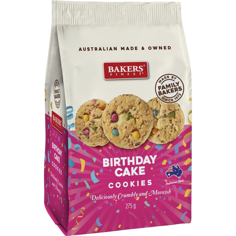 Bakers Birthday Cake Cookies Biscuits 275g