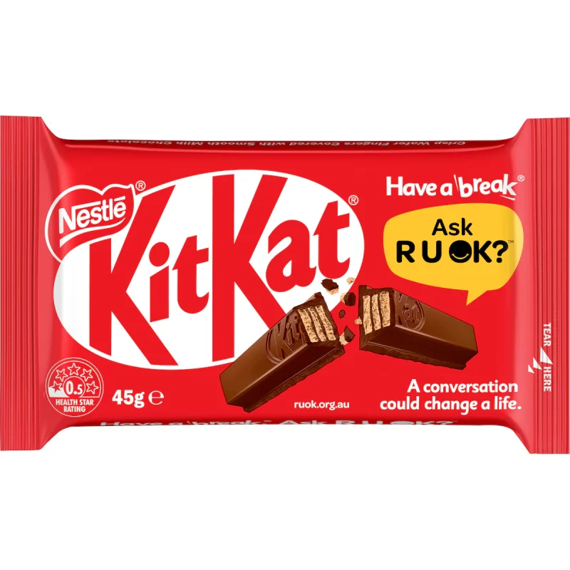 KitKat Milk Chocolate Bar 45g X 6 Bars
