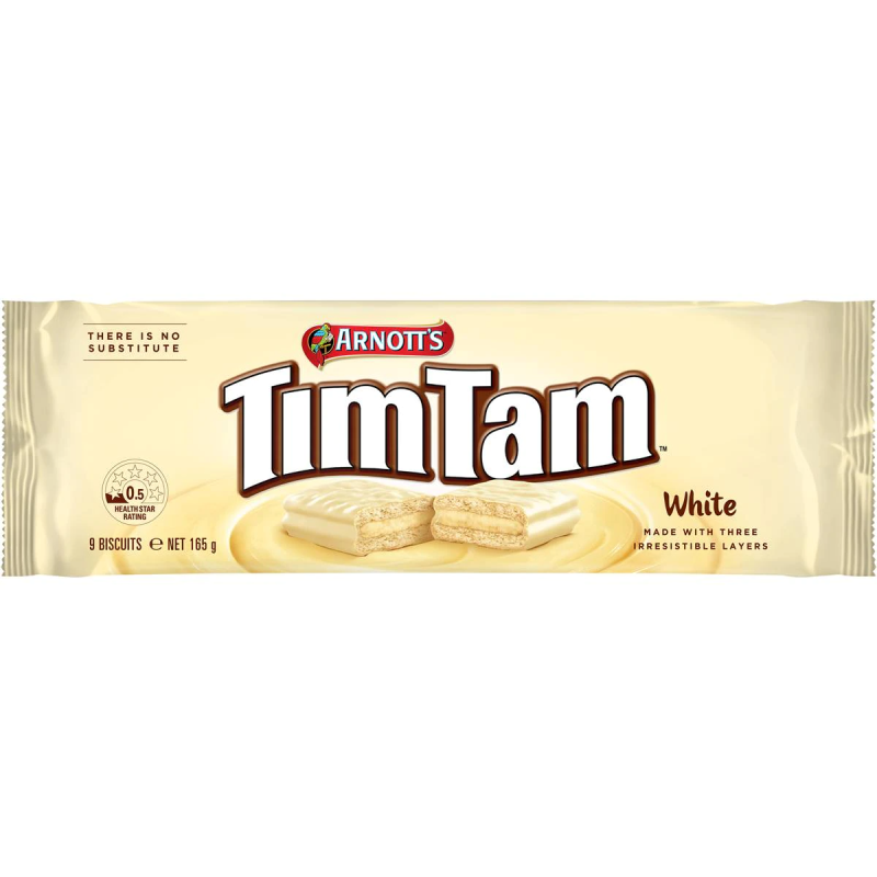 Arnotts Tim Tam White Chocolate Biscuits 165g