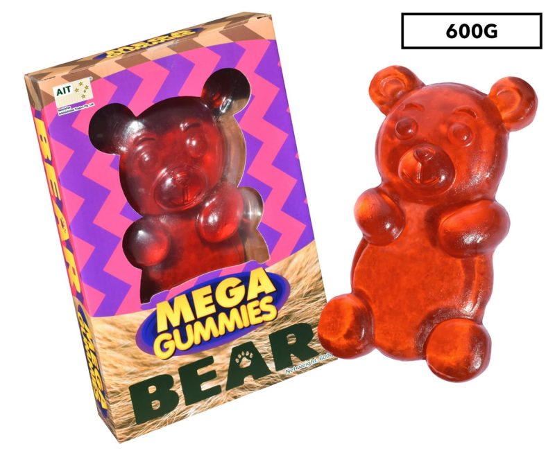 AIT Mega Large XXL Gummy Bear Lolly Candy 600g