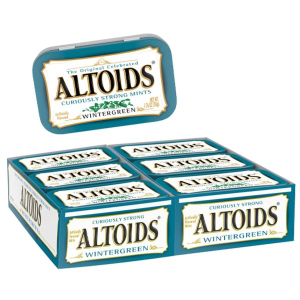 Altoids Original Curiously Strong Mints Wintergreen Tin 50g X 12 Units