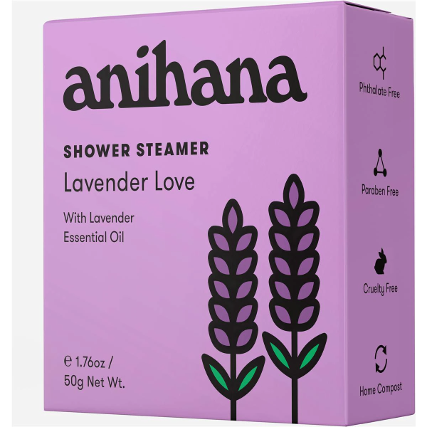 Anihana Shower Steamer Lavender Love With Lavender Essential Oil 50g