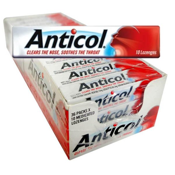 Anticol Action Throat Lozenges 10 Pieces X 36 Pack
