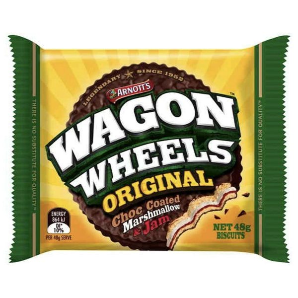 Arnotts Wagon Wheels Original Chocolate Biscuits 48g x 16