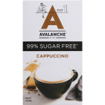 Avalanche 99% Sugar Free Coffee Cappucinno Sachets 10 Pack