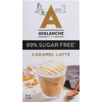 Avalanche 99% Sugar Free Coffee Caramel Latte Sachets 10 Pack