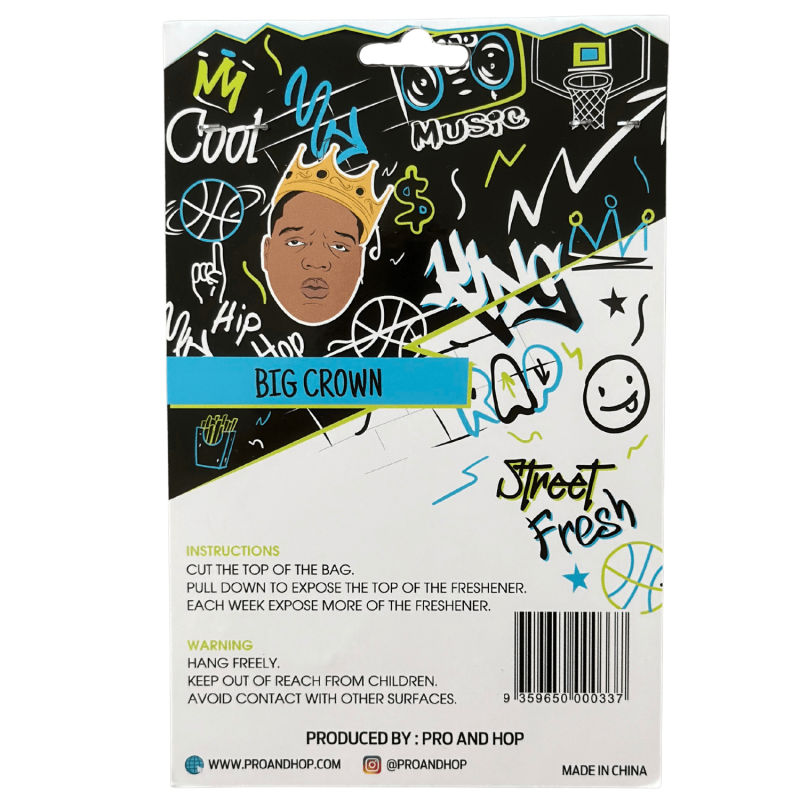 Pro & Hop Biggie Smalls Crown Apple Car Air Freshener