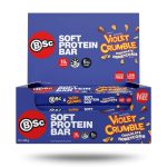 BSC Soft Protein Bars Violet Crumble Chocolate Honeycomb 55g X 12 Bars