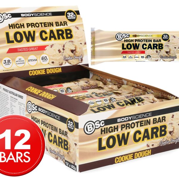 BSC High Protein Bar Cookie Dough 60g X 12 Bars