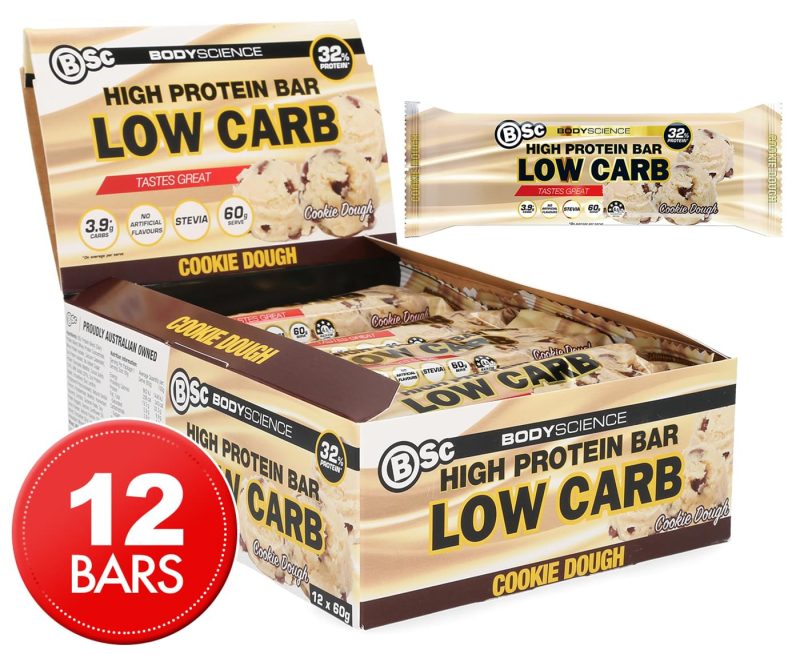 BSC High Protein Bar Cookie Dough 60g X 12 Bars