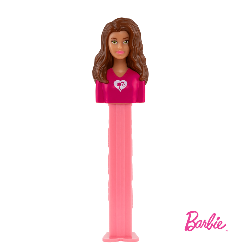 Barbie Brown Hair PEZ Kids Candy Dispenser