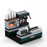 Bunnings Warehouse Building Blocks Cafe Model Toy Figure for Kids