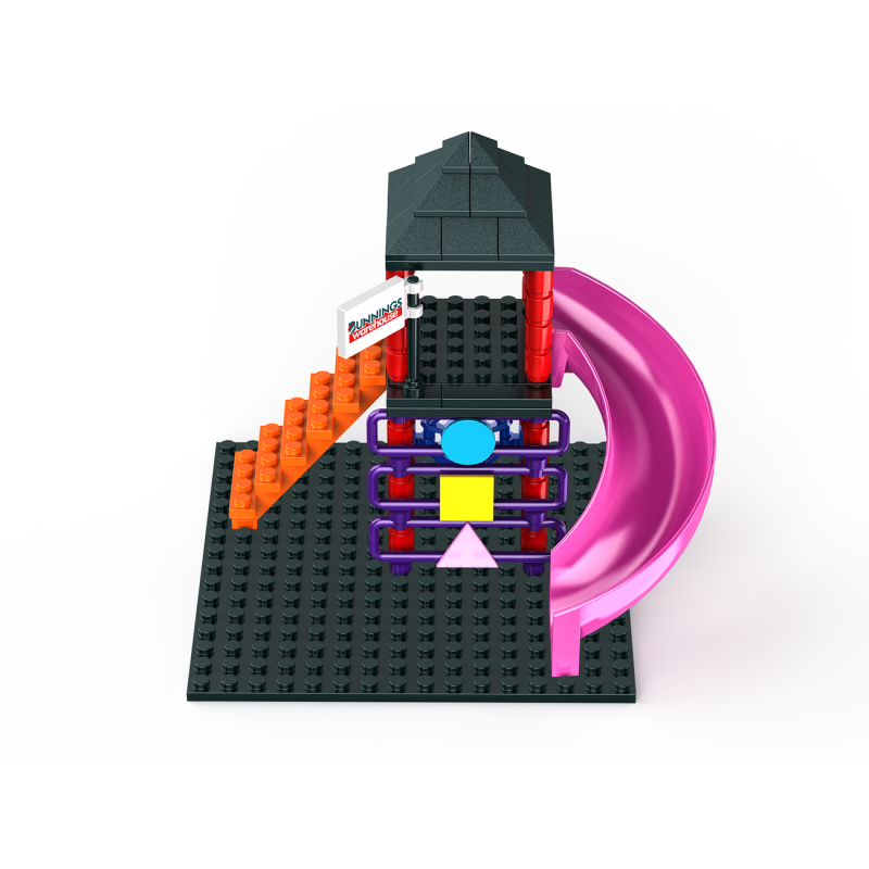 Bunnings Warehouse Building Blocks Playground Model Toy Figure for Kids