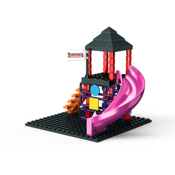 Bunnings Warehouse Building Blocks Playground Model Toy Figure for Kids