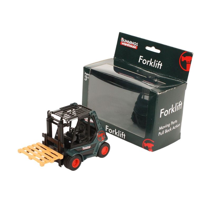 Bunnings Warehouse Forklift Model Diecast Toy Figure for Kids