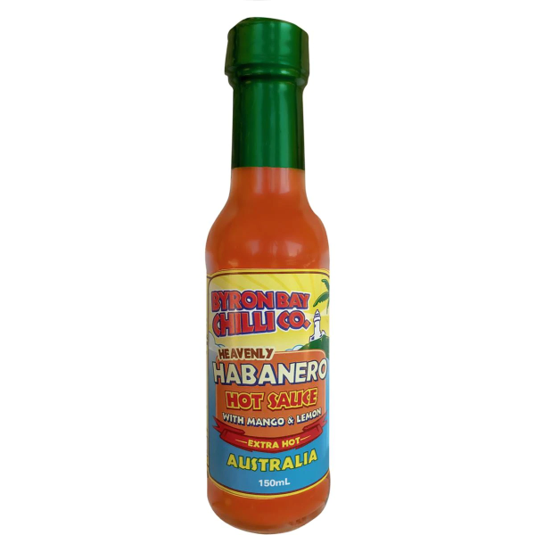 Byron Bay Chilli Co Heavenly Habanero Hot Sauce with Mango and Lemon 150ml