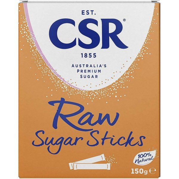 CSR Raw Sugar Sticks 50 Pack 150g