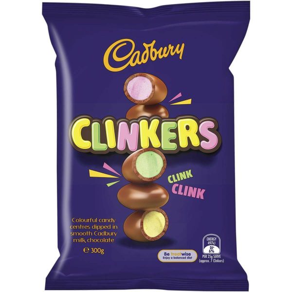 Cadbury Chocolate Clinkers Bites Candy 300g bag