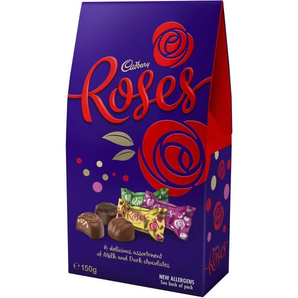 Cadbury Dairy Milk Roses Chocolate Gift Bag Pouch 150g
