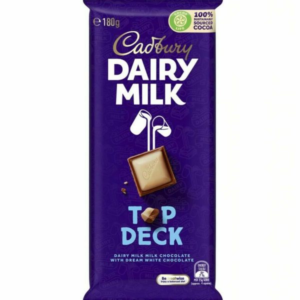 Cadbury Dairy Milk Top Deck Chocolate 180g