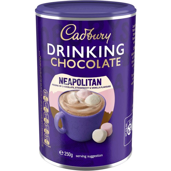 Cadbury Milk Drinking Chocolate Powder Neapolitan 250g