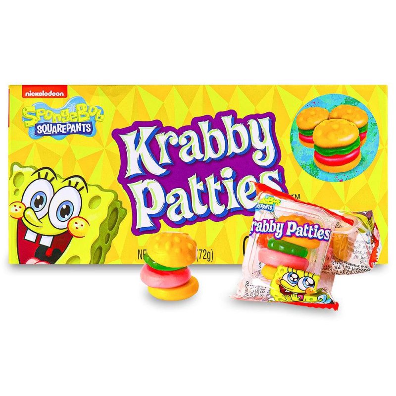 Spongebob Squarepants Krabby Patties Gummy Candy Box 72g