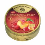 Cavendish and Harvey Raspberry and Peach Candy Drops Tin 175g