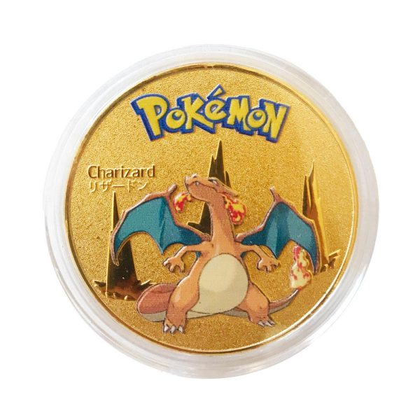 Pokemon Charizard Gold Coin Rare Collectors Gift