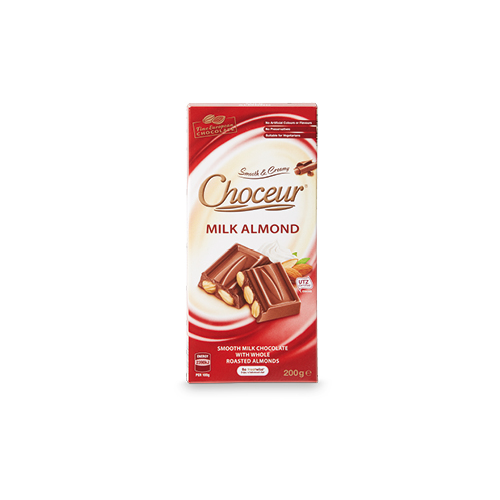 Choceur Milk Almond Chocolate Block Bar 200g - Aldi Chocolate