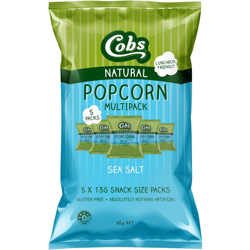 Cobs Natural Popcorn Sea Salt Multipack 5 Pack