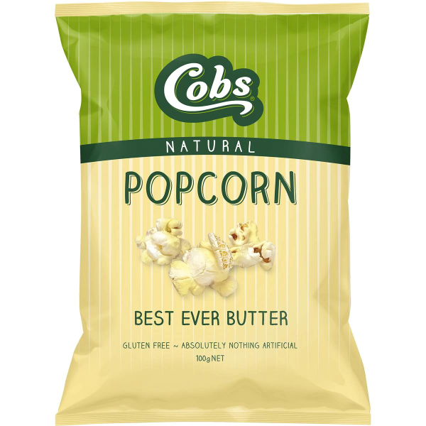 Cobs Popcorn Best Ever Butter Flavour Gluten Free 110g