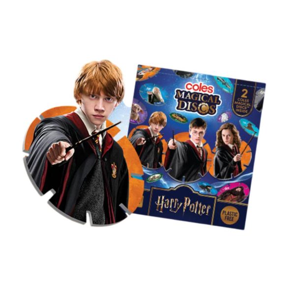 Harry Potter Coles Magical Discs Unopened Pack X 5 Packs