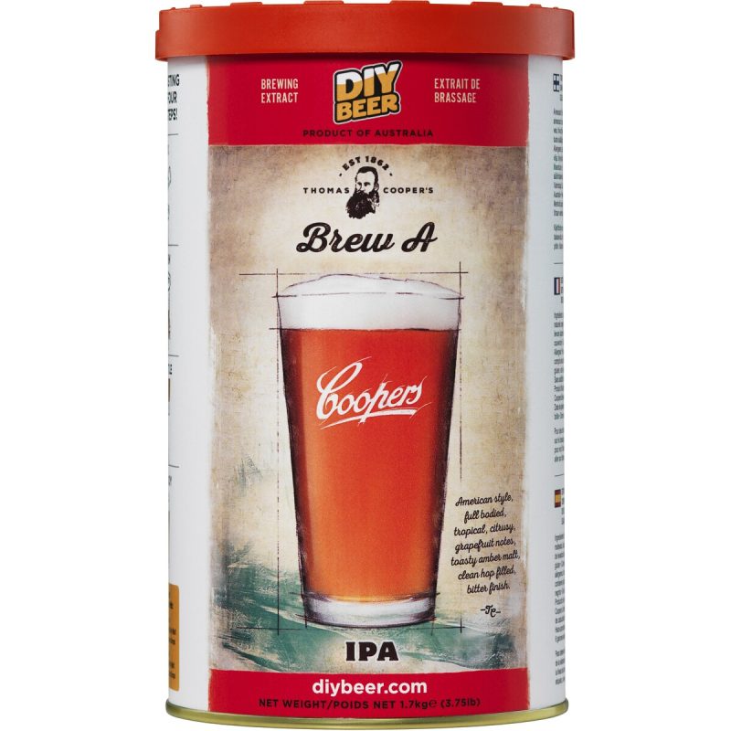 Coopers DIY Home Brew Beer Brew A IPA 1.7kg