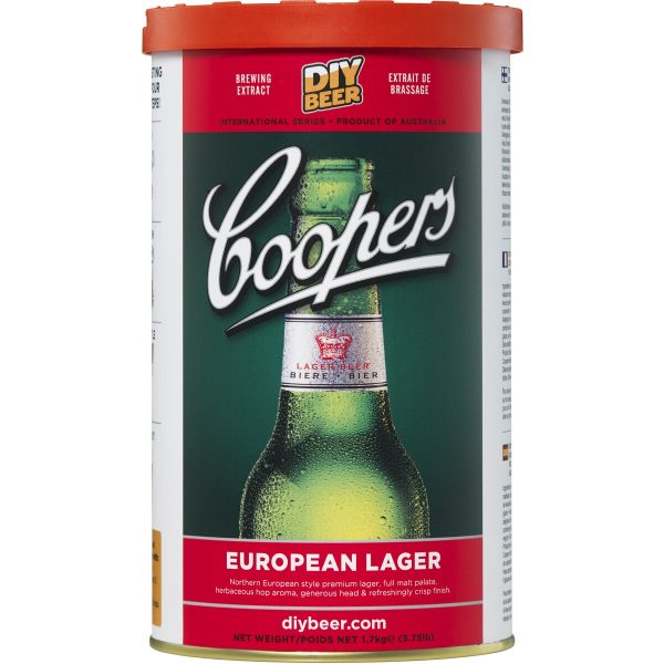 Coopers DIY Home Brew Beer European Lager 1.7kg
