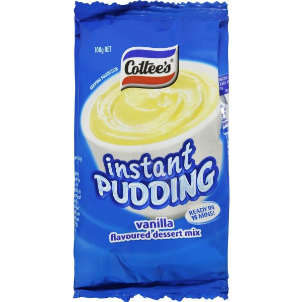 Cottees Instant Pudding Vanilla Flavoured Dessert Mix 100g X 4