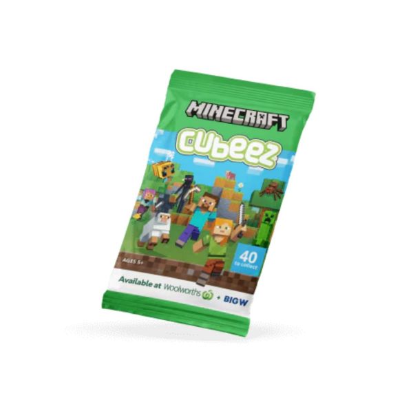 Woolworths Woolies Minecraft Cubeez Unopened Pack X 5 Packs