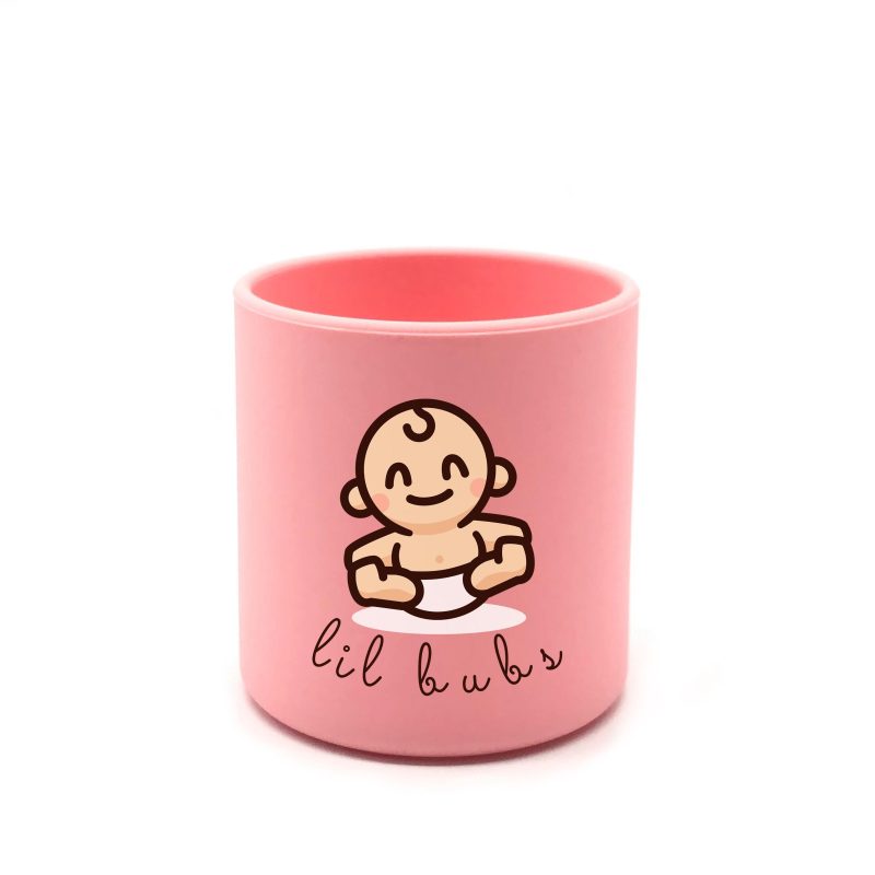 Lil Bubs Baby Feeding Bowls Bib Gift Box Set Pink