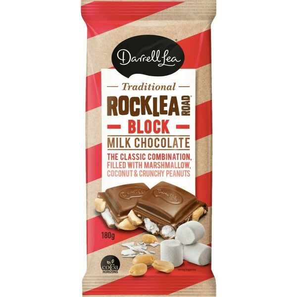 Darrell Lea Rocklea Road Chocolate Block 180g - Rocky Road