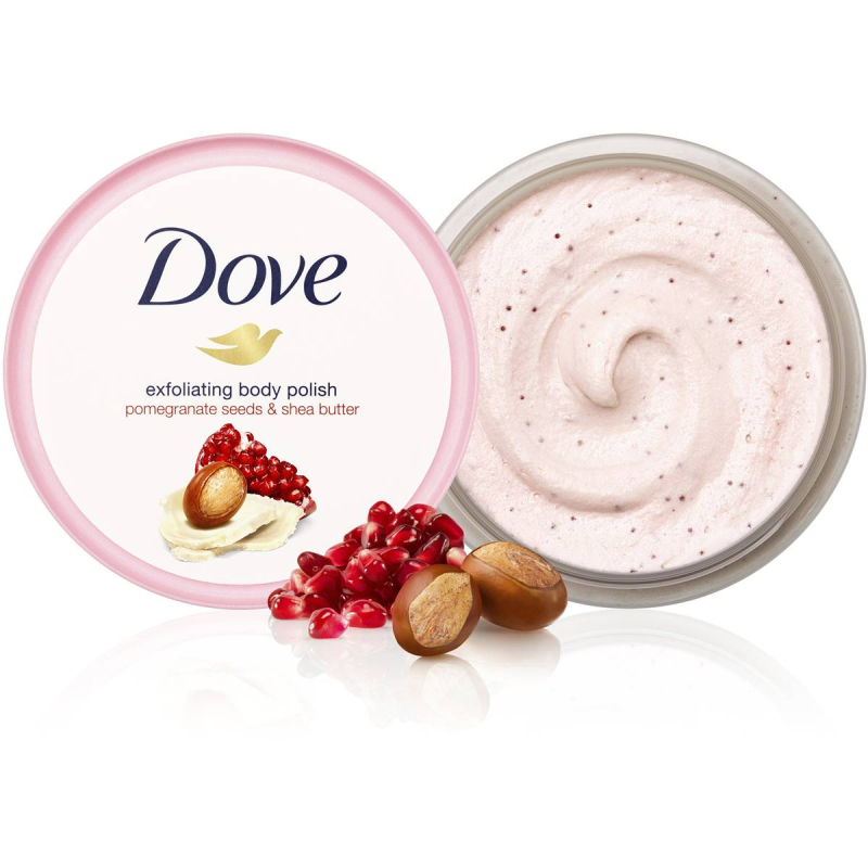 Dove Exfoliating Body Scrub Pomegranate & Shea Butter Cream 225ml