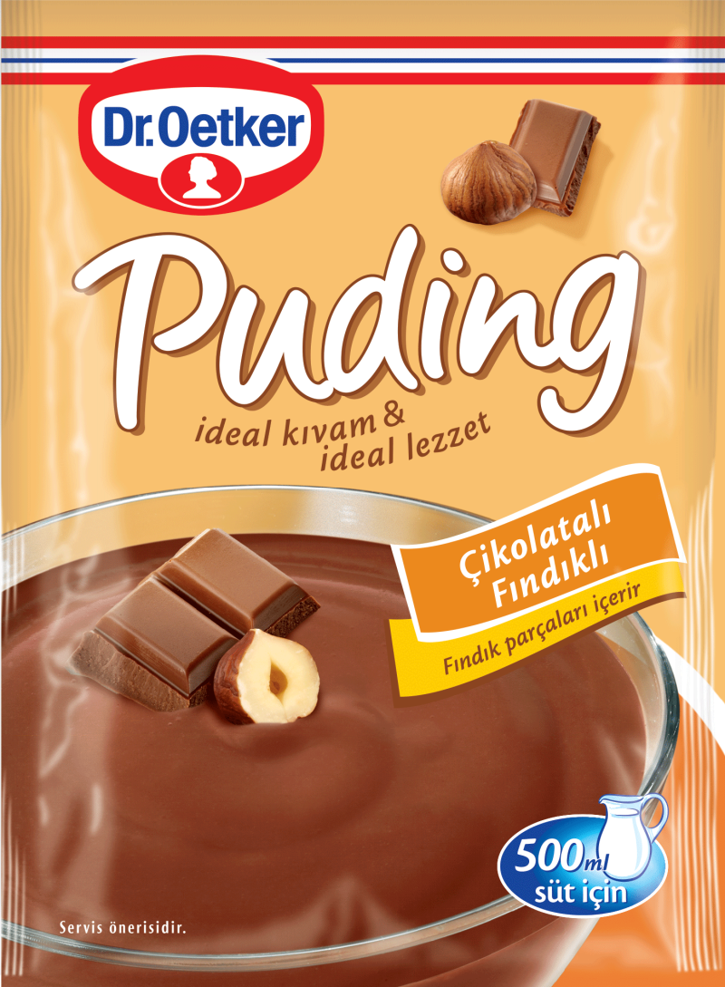 Dr Oetker Chocolate and Hazelnut Pudding Mix Cikolatali Findikli 150g