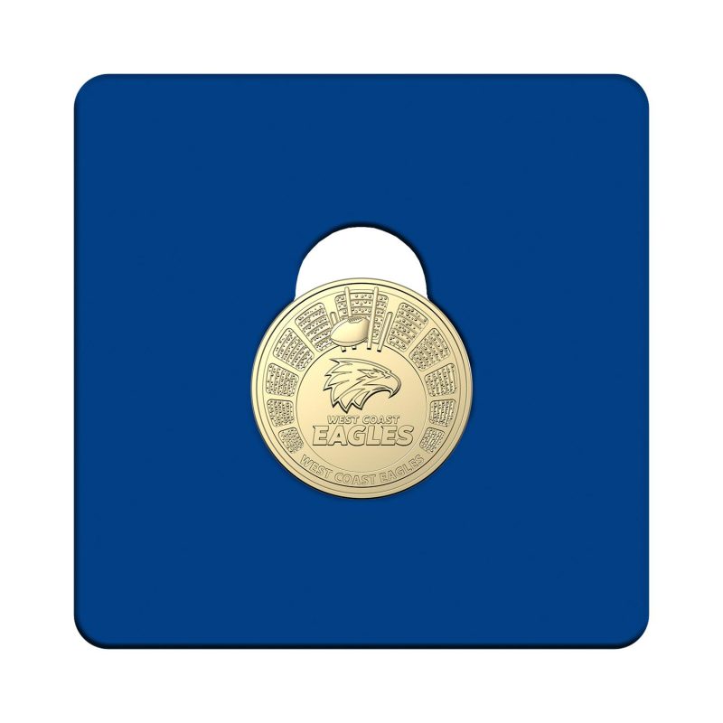 AFL West Coast Eagles $1 One Dollar Gold Coin 2024 Rare Collectors Limited Edition