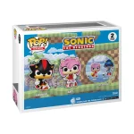 Sonic the Hedgehog Shadow and Amy Rose Flocked Pop! Vinyl 2 Pack