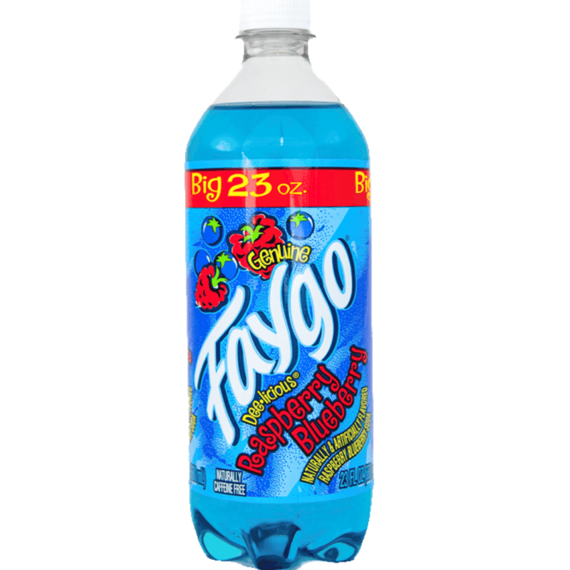 Faygo Raspberry Blueberry Soda Fizzy Drink 680ml X 2 Bottles