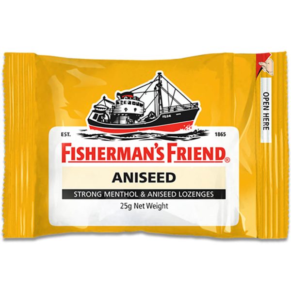 Fishermans Friend Mints Extra Strong Menthol Lozenges Aniseed 25g