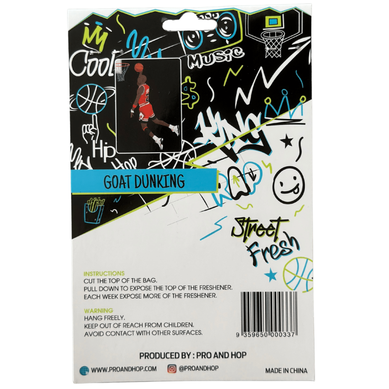 Pro & Hop NBA Michael Jordan Dunk Lemon Car Air Freshener