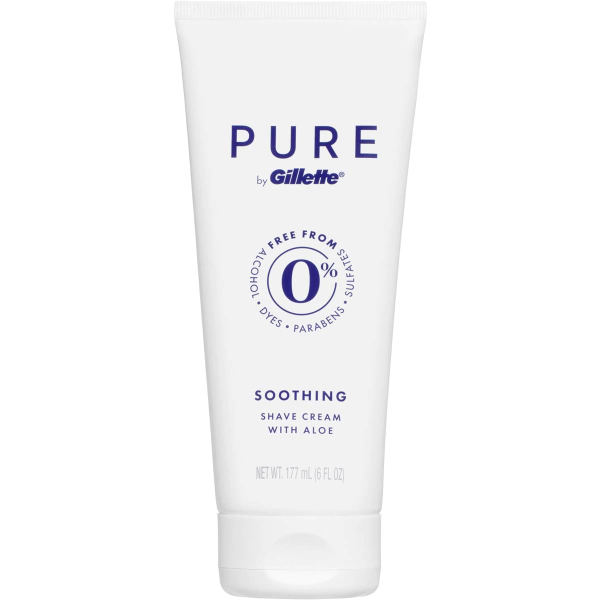 Gillette Shaving Cream Pure with Aloe Vera Soothing 170g