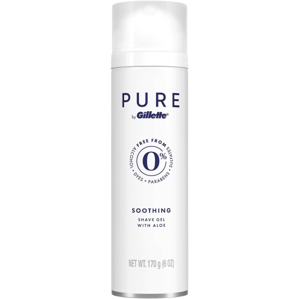 Gillette Shaving Gel Pure with Aloe Vera Soothing 170g