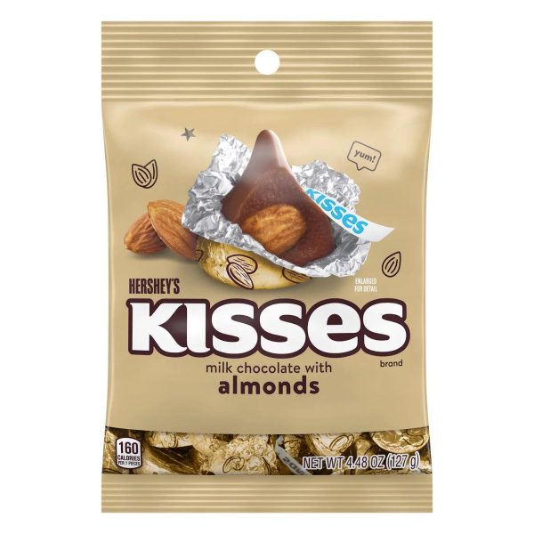 Hershey’s Kisses Milk Chocolate Almonds 127g