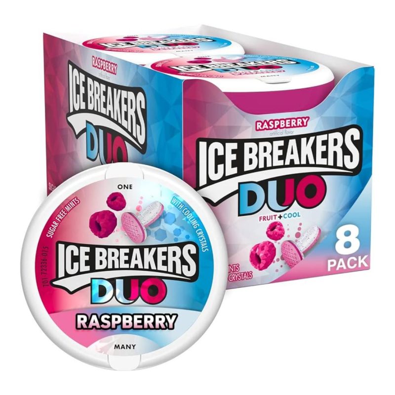 Ice Breakers Duo Sugar-Free Mints 42g Tub 8 Pack