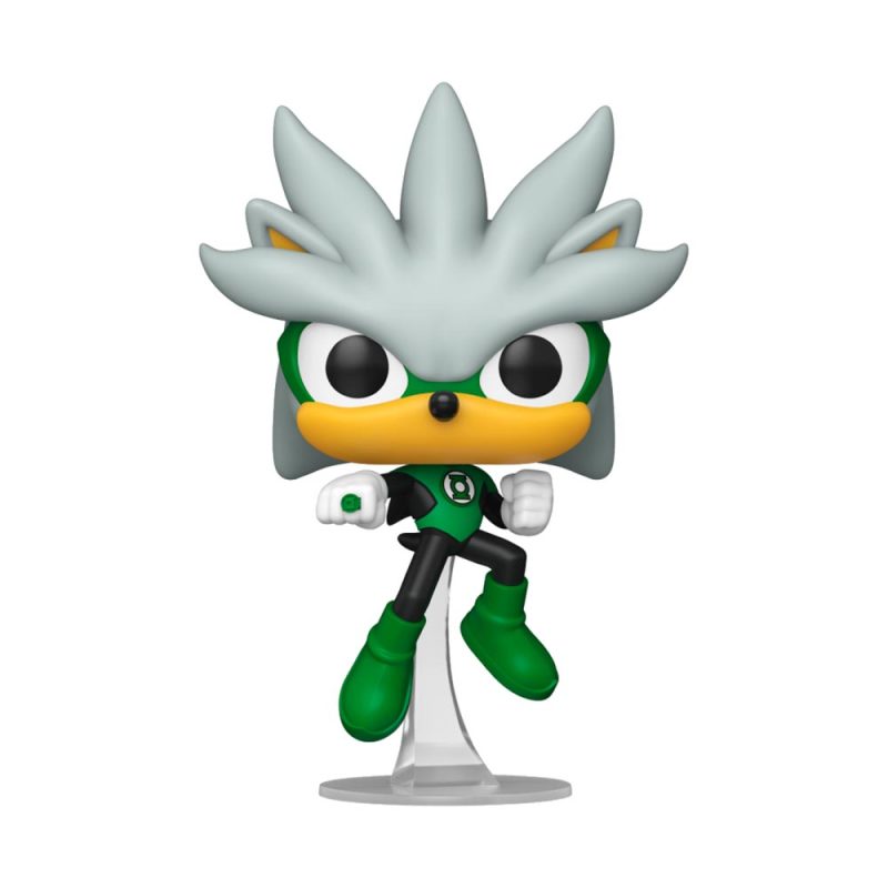 Justice League Sonic the Hedgehog Silver Green Lantern Pop! Vinyl #592